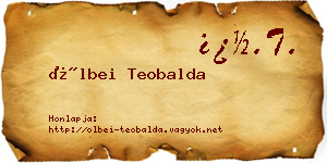 Ölbei Teobalda névjegykártya